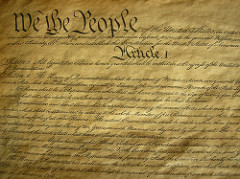 Document giving power to the people; Supreme Law of the Land