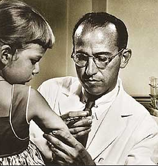 Doctor who developed vaccine for disease poliomyelitis.