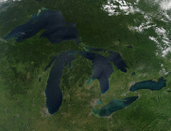 Lake Michigan, Lake Erie, Lake Superior, Lake Huron