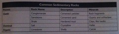 Sedimentary rocks