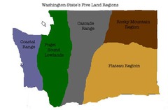 Washington State's Five Land Regions