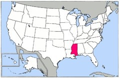 What state is to the east of Louisiana?