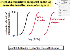 Experiment: Effect of Competitive Antagonist (Atropine) on Agonist (ACh)