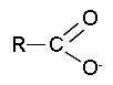 ionized carboxyl