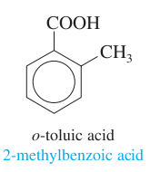 toluene + acetyl group; ortho positioning