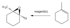What reagent would you use to convert 1-methylcyclohexene to an epoxide?