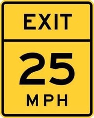 Advisory Speed for Exit