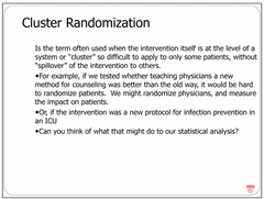 cluster randomization