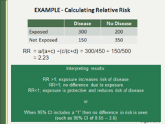 G. Study designs  iii. Analytical study designs: Relative Risk Example