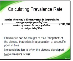 Prevalence rate
