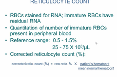 Reticulocyte count