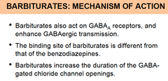Do Barbiturates act on the same channel as benzodiazepines? How do they effect the GABA channel