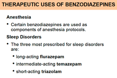 How do you determine which benzo is used to treat sleep specific sleep disturbances