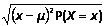 Standard Deviation of Random Variable