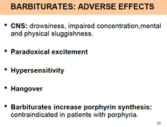 What are some adverse effects of barbiturates