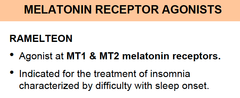 What drug is a melatonin agonist used as a sleep aid