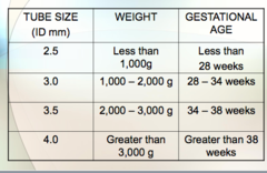 ET Tube Size and Insertion Depth