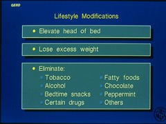 Lifestyle changes recommended for patients with GERD