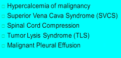 Oncological Emergencies