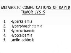 Tumor lysis syndrome