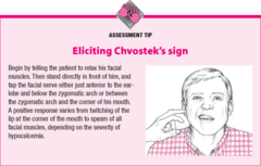 What is Chvostek's sign? And how is it done?