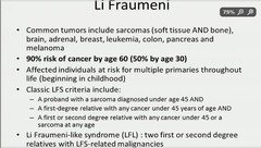 What is Li-fraumeni syndrome?