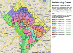 gerrymander (N,V)