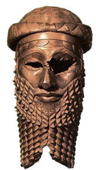 Head of Akkadian Ruler (Sargon), from Nineveh, ANCIENT NEAR EAST BRONZE AGE, cast copper, Baghdad