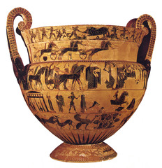 Kleitias & Ergotimos Vase, Black Figure, Archaic, Archaeological Museum, Florence
