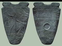 Narmer Palette, Early Dynastic, siltstone, Cairo