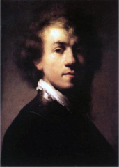 Rembrandt -Early self portrait