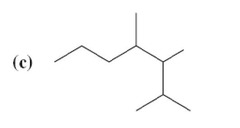 (c) 2,3,4-Trimethyllieptane