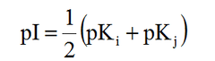 Isoelectric point formula