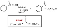 What reagent(s) will reduce an ester to an aldehyde?