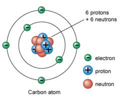 Where are neutrons located in the atom?