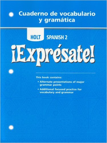 Expresate!: Spanish 2 Cuaderno de Vocabulario y Gramática